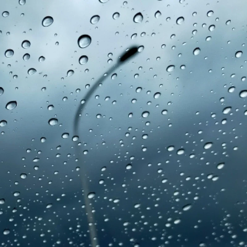 雨の日のフロントガラス