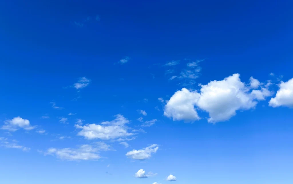 青い空